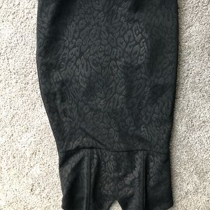 Gold and black leopard print dress!